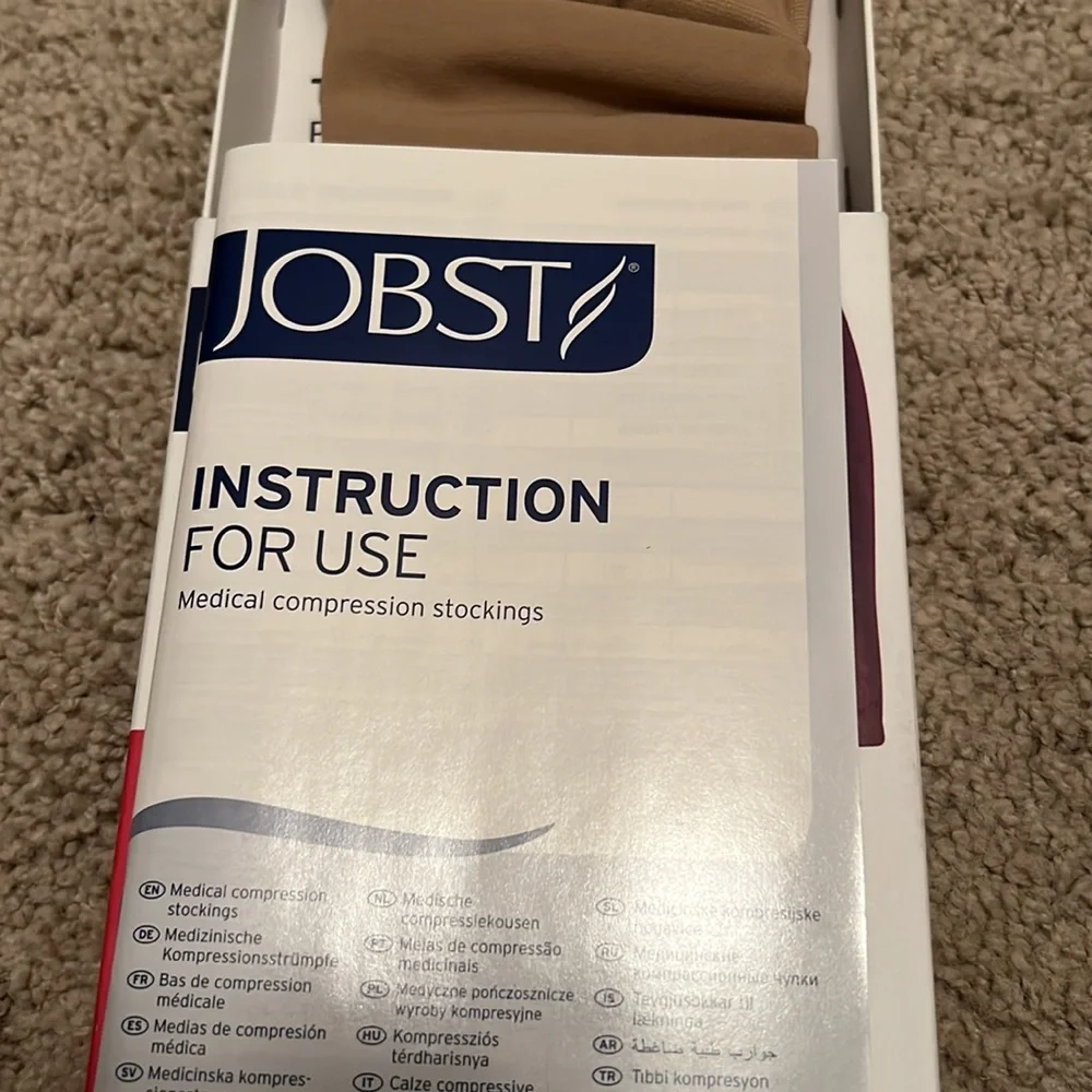 Jobst compression stockings Natural Large Knee